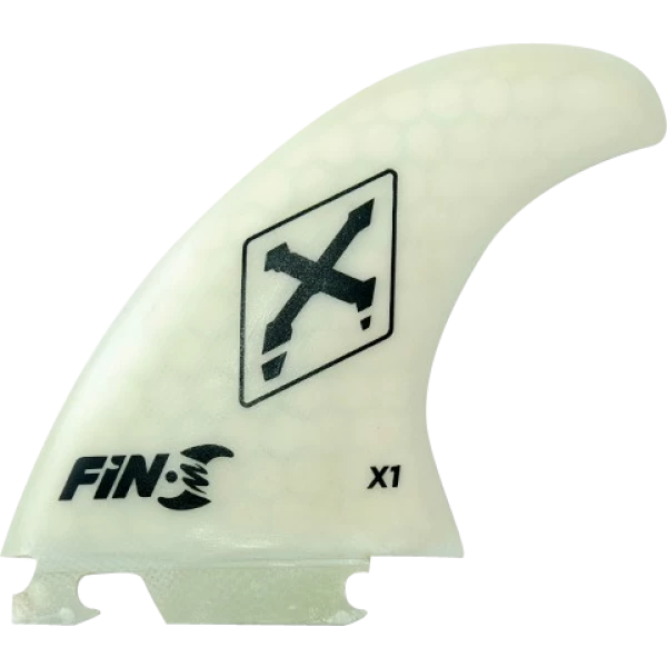 FIN-S X-1 HONEYCOMB WHITE/CLEAR 3 fins sale
